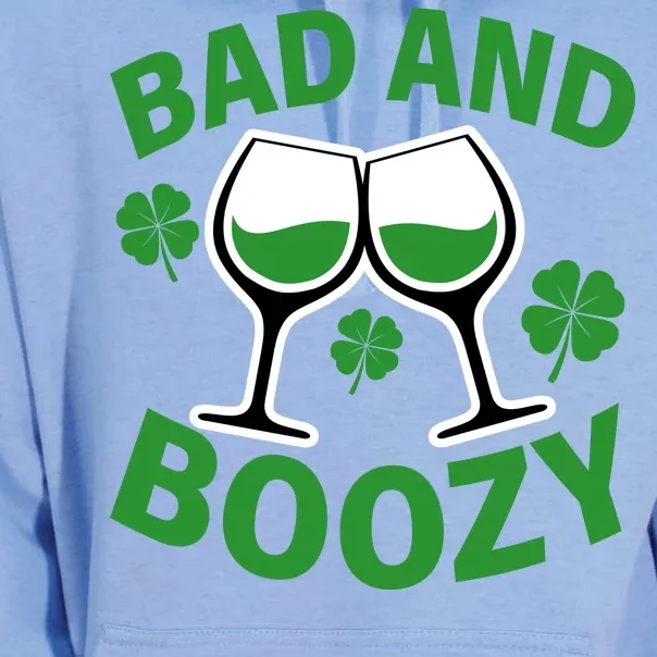 St Patrick's Day Bad and Boozy Unisex Surf Hoodie