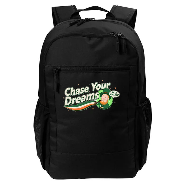 St Patrick's Day Chase Your Dreams With Whiskey Daily Commute Backpack