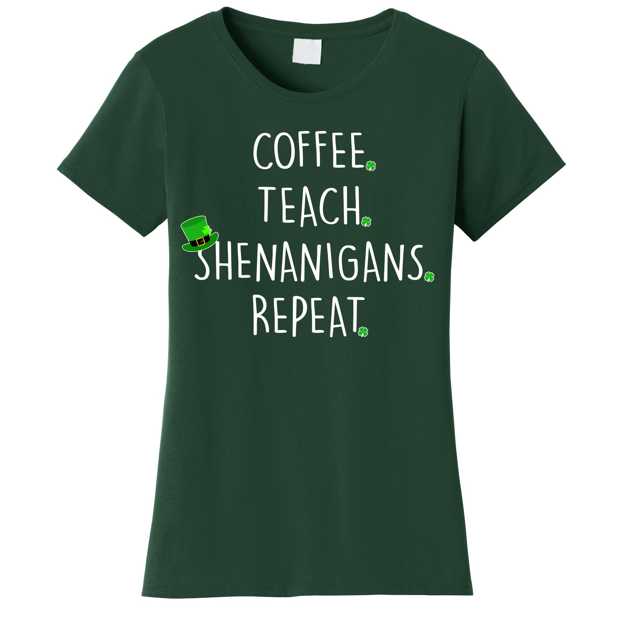 おまけ付】 Teach Coffee Shenanigans Tシャツ Day Patrick's St. Shamrock Repeat Tシャツ  - www.gellertco.com