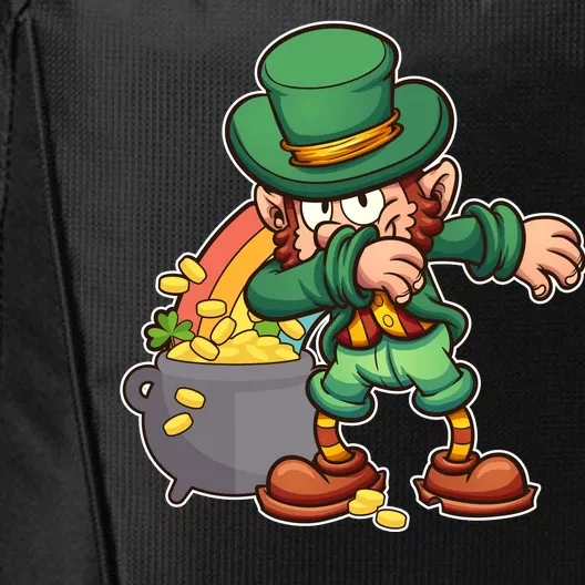 St Patricks Day Dabbing Leprechaun Pot Of Gold City Backpack