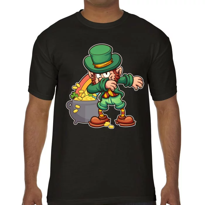 St Patricks Day Dabbing Leprechaun Pot Of Gold Comfort Colors T-Shirt