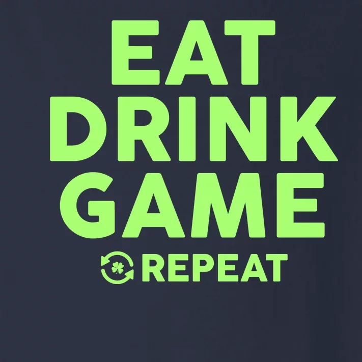 St Patrick's Day Eat Drink Game Repeat Toddler Long Sleeve Shirt