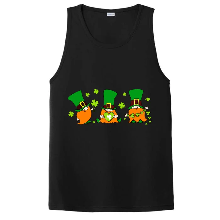 St Patrick's Day Gnome Performance Tank