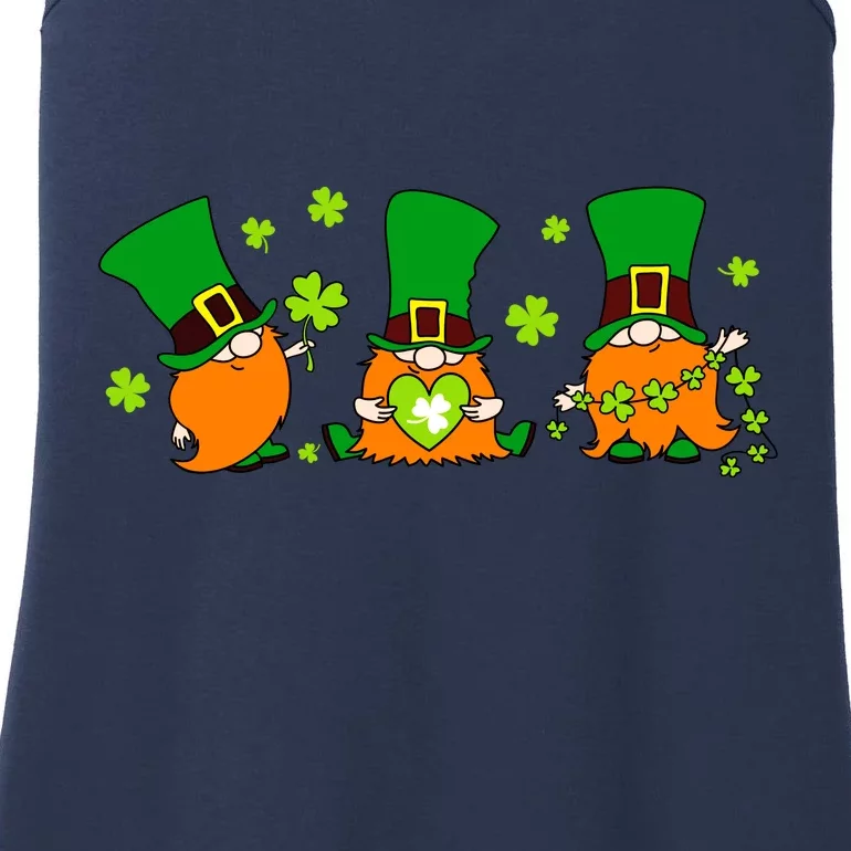 St Patrick's Day Gnome Ladies Essential Tank