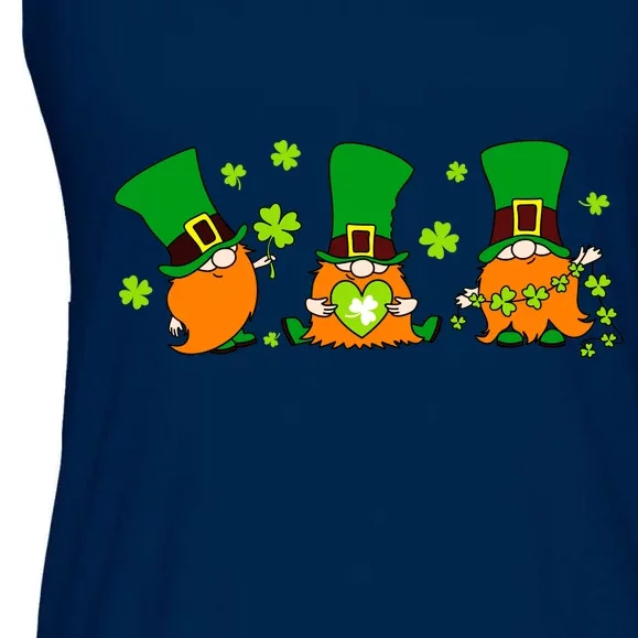 St Patrick's Day Gnome Ladies Essential Flowy Tank