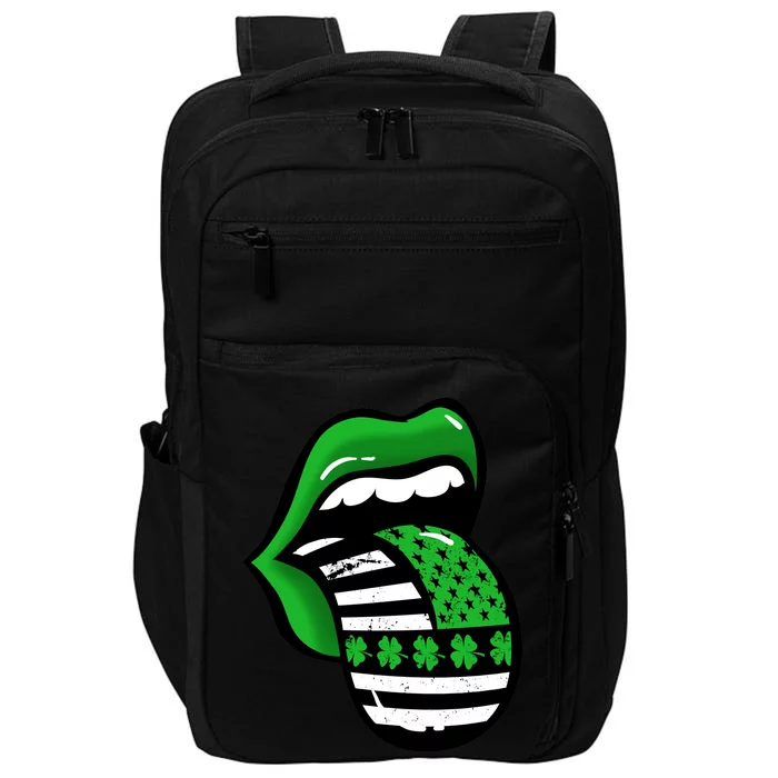 St Patricks Day Irish American Shamrock Flag Paddy Impact Tech Backpack