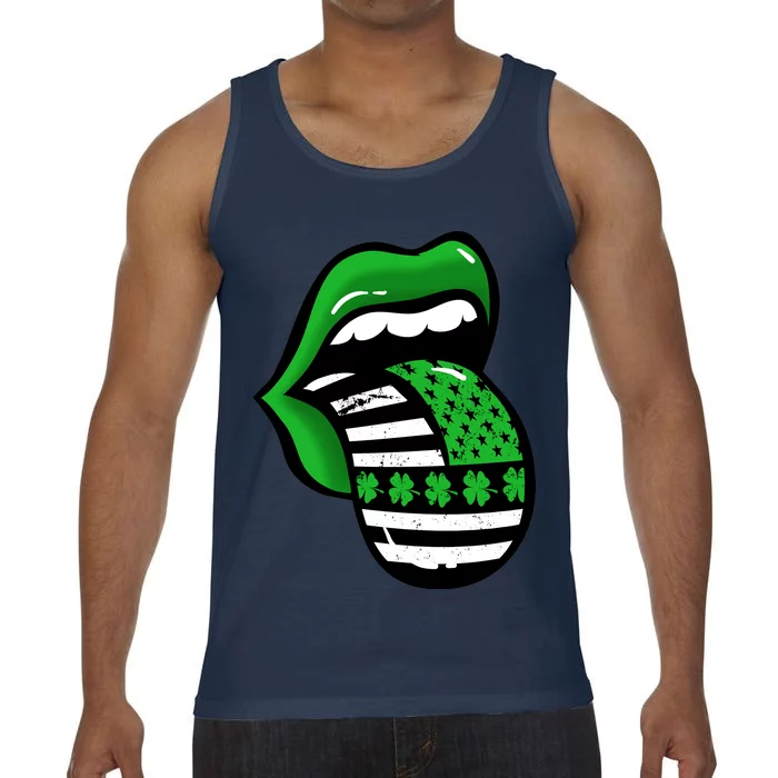 St Patricks Day Irish American Shamrock Flag Paddy Comfort Colors® Tank Top