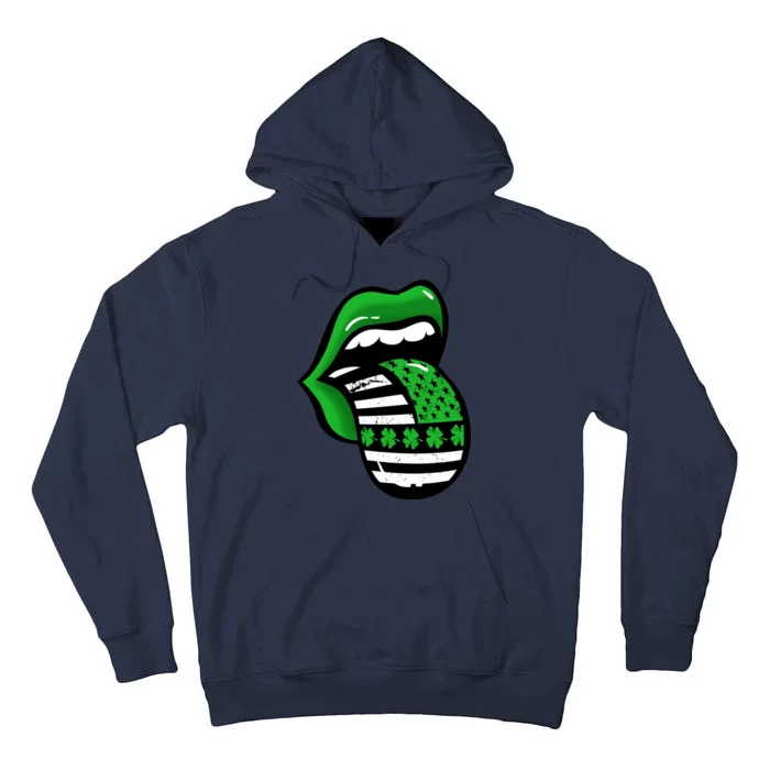 St Patricks Day Irish American Shamrock Flag Paddy Tall Hoodie