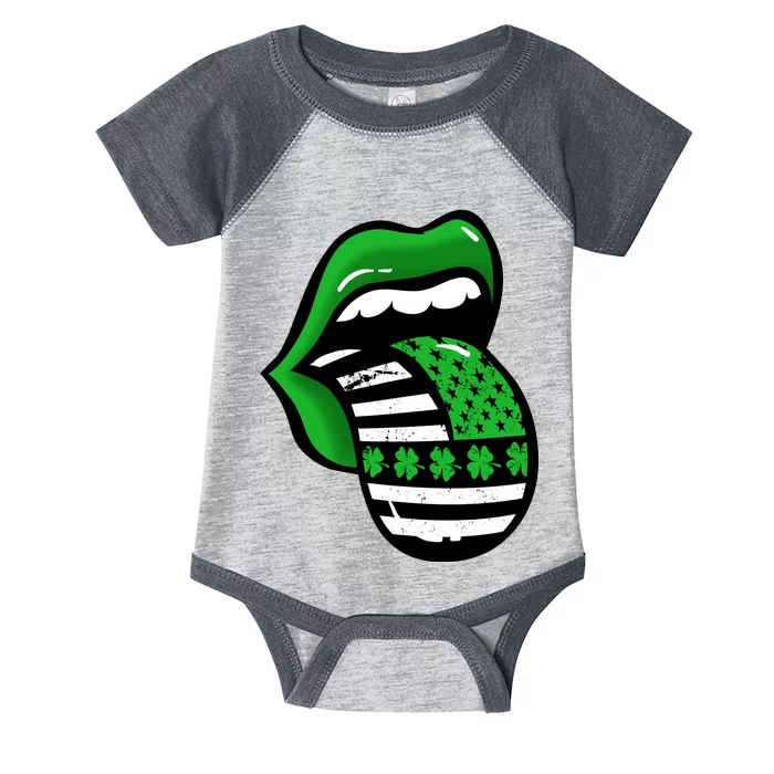 St Patricks Day Irish American Shamrock Flag Paddy Infant Baby Jersey Bodysuit