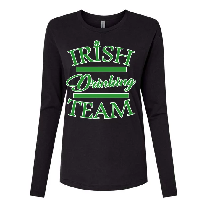 St Patrick's Day Irish Drinking Team Womens Cotton Relaxed Long Sleeve T-Shirt