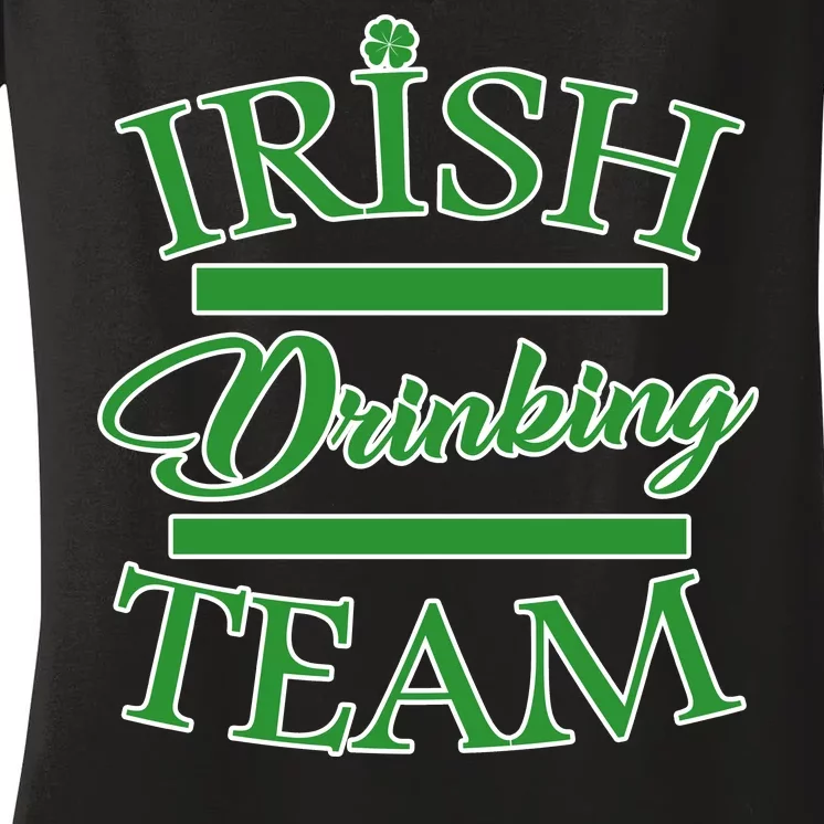 St Patrick's Day Irish Drinking Team Women's V-Neck T-Shirt