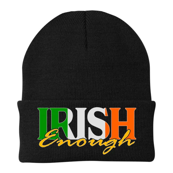 St Patricks Day Irish Enough Knit Cap Winter Beanie