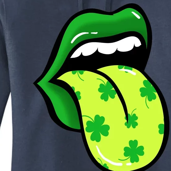 St Patricks Day Irish Lips Women's Pullover Hoodie