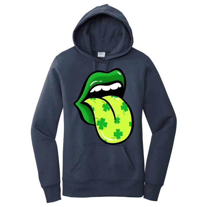 St Patricks Day Irish Lips Women's Pullover Hoodie