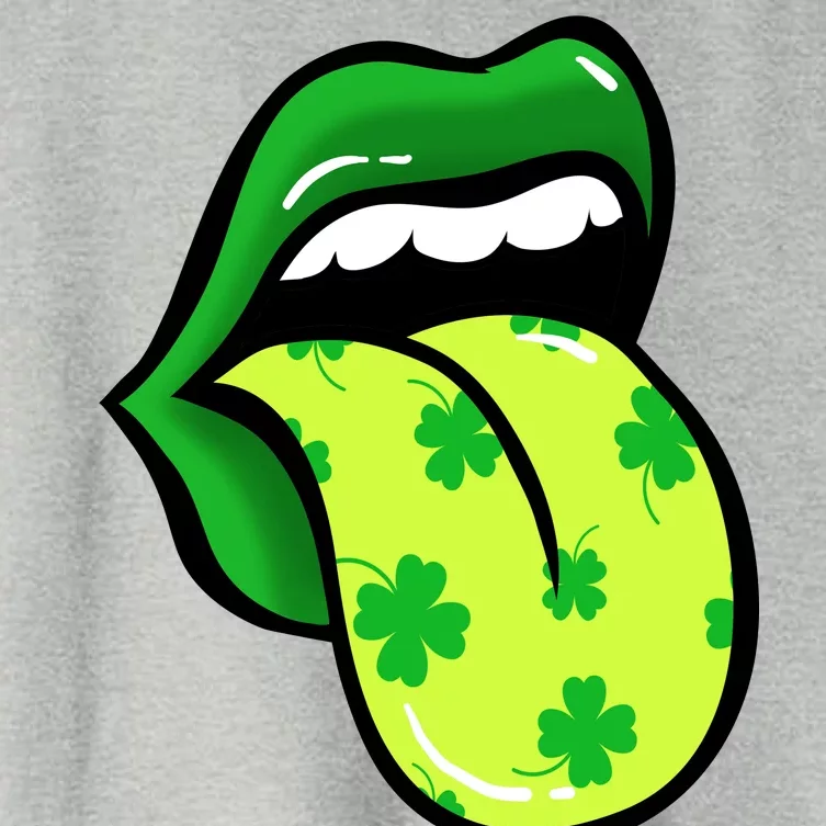 St Patricks Day Irish Lips Women's Crop Top Tee