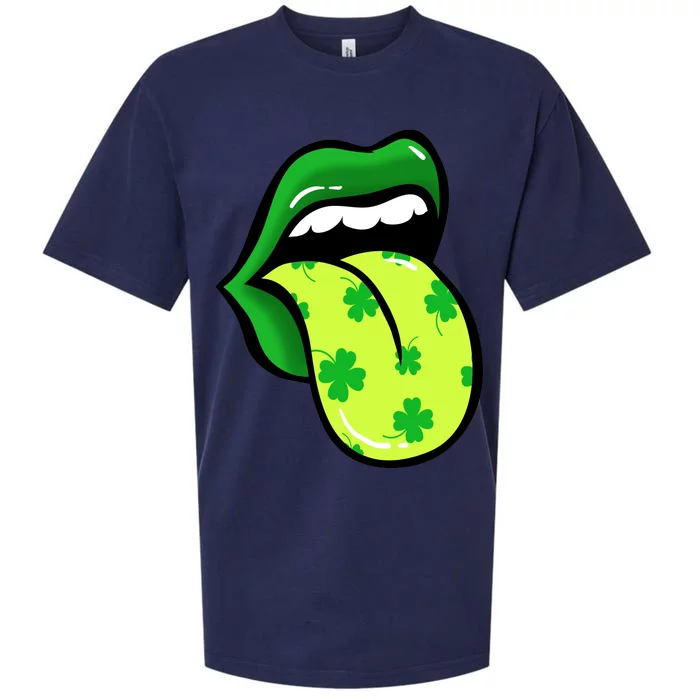 St Patricks Day Irish Lips Sueded Cloud Jersey T-Shirt