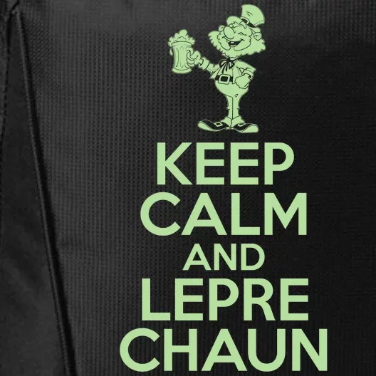 St Patrick's Day Keep Calm And Lepre Chaun City Backpack