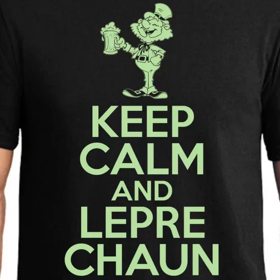 St Patrick's Day Keep Calm And Lepre Chaun Pajama Set