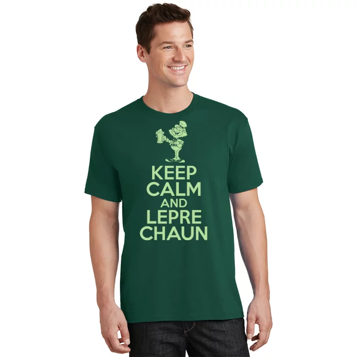 St Patrick's Day Keep Calm And Lepre Chaun T-Shirt