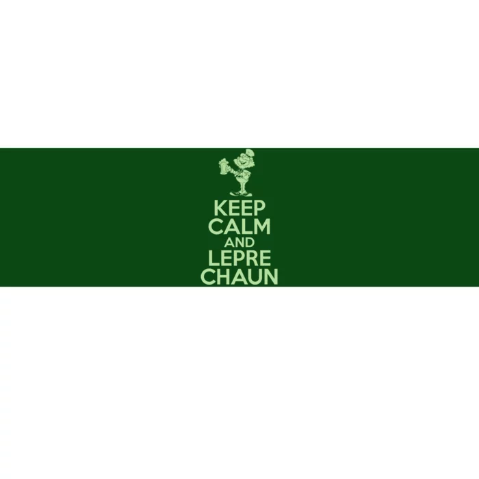 St Patrick's Day Keep Calm And Lepre Chaun Bumper Sticker