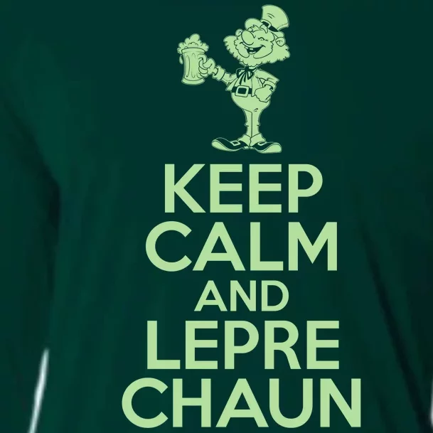 St Patrick's Day Keep Calm And Lepre Chaun Cooling Performance Long Sleeve Crew