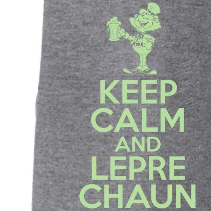 St Patrick's Day Keep Calm And Lepre Chaun Doggie 3-End Fleece Hoodie