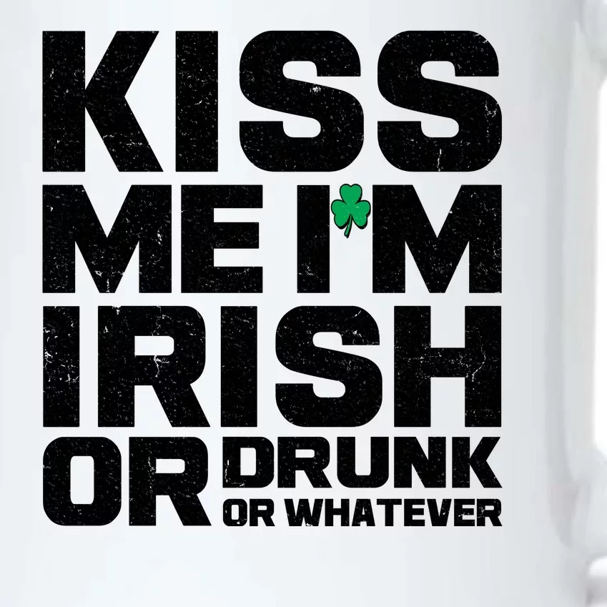 St Patrick's Day Kiss Me I'm Irish Or Drunk Or Whatever Black Color Changing Mug