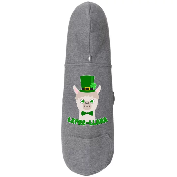 St Patrick's Day Lepre-Llama Doggie 3-End Fleece Hoodie