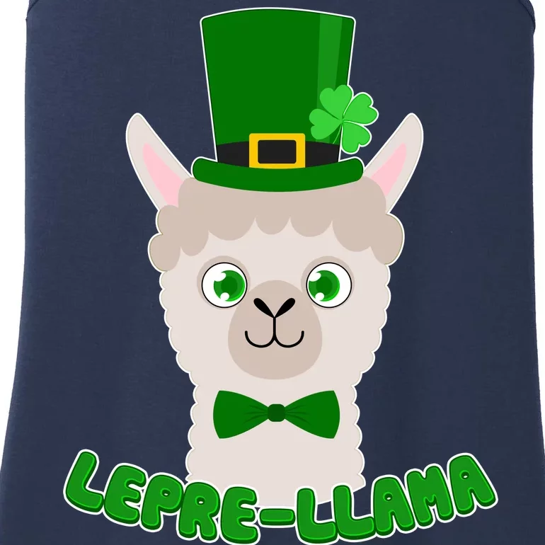 St Patrick's Day Lepre-Llama Ladies Essential Tank