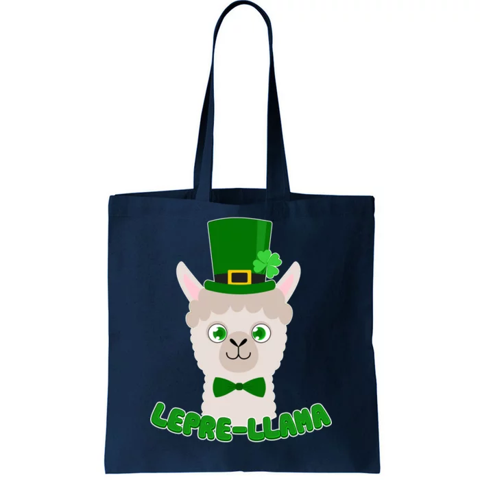 St Patrick's Day Lepre-Llama Tote Bag