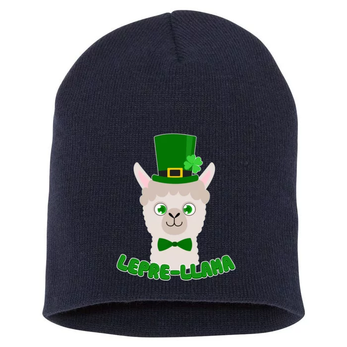 St Patrick's Day Lepre-Llama Short Acrylic Beanie