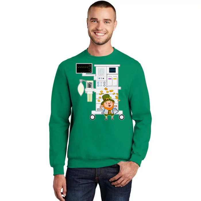 St Patrick's Day Leprechaun Anesthesia Machine Sweatshirt