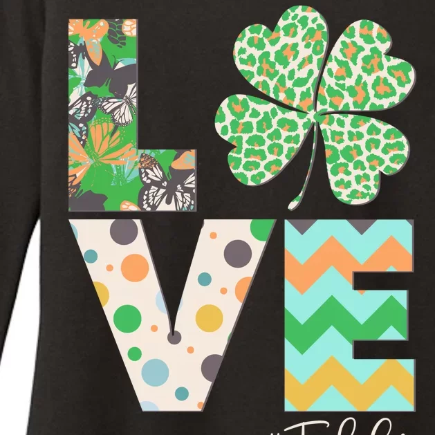 St Patrick's Day Love Teacher Life Womens CVC Long Sleeve Shirt