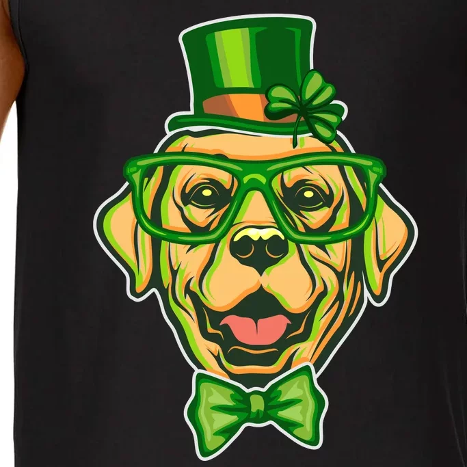 St Patrick's Day Lucky Golden Retriever Dog Comfort Colors® Tank Top