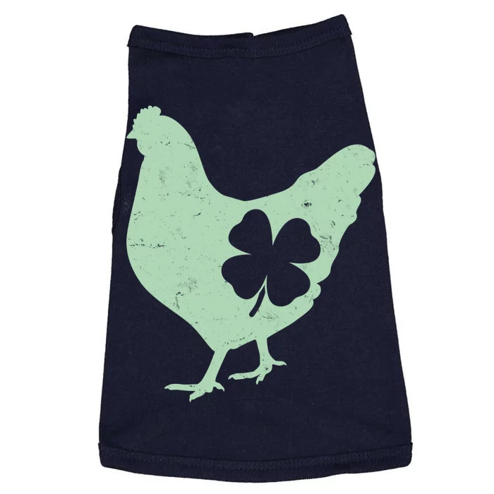 St Patrick's Day Lucky Shamrock Clover Chicken Doggie Tank