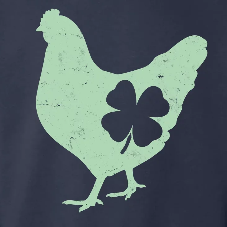 St Patrick's Day Lucky Shamrock Clover Chicken Toddler Hoodie