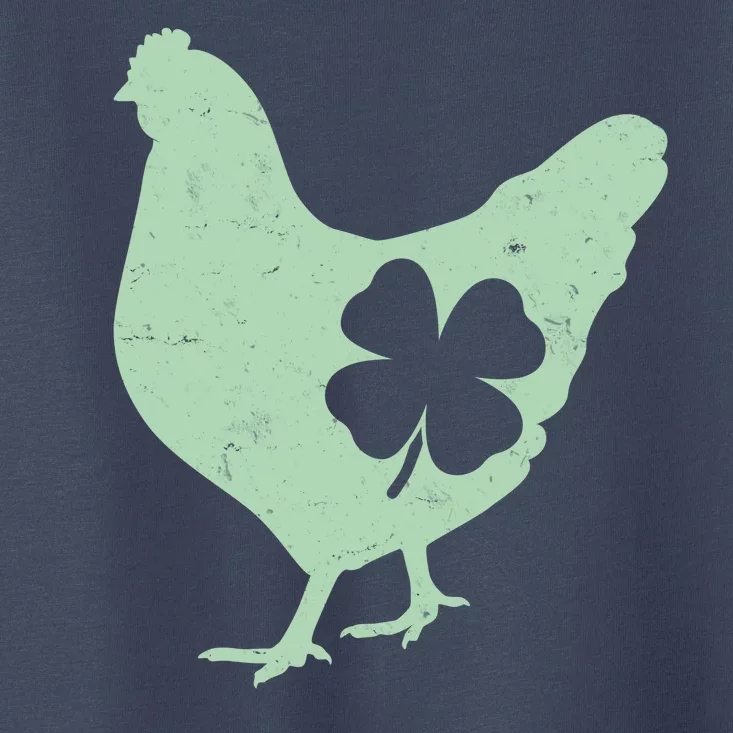 St Patrick's Day Lucky Shamrock Clover Chicken Toddler T-Shirt