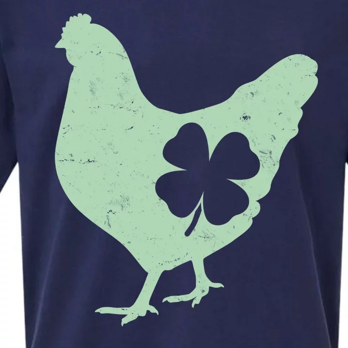 St Patrick's Day Lucky Shamrock Clover Chicken Sueded Cloud Jersey T-Shirt