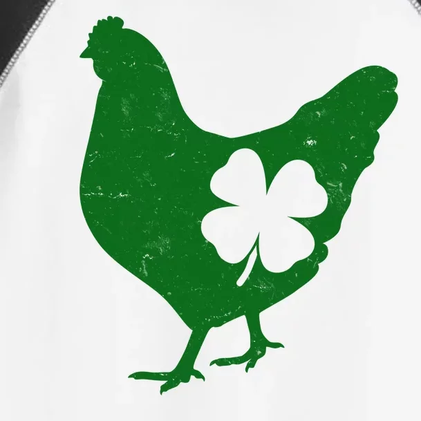 St Patrick's Day Lucky Shamrock Clover Chicken Toddler Fine Jersey T-Shirt