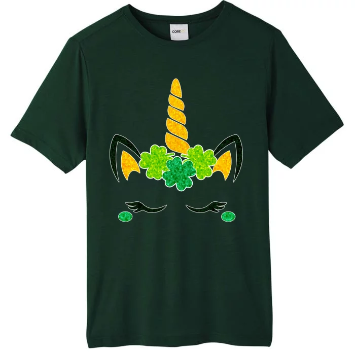 St Patrick's Day Lucky Unicorn ChromaSoft Performance T-Shirt