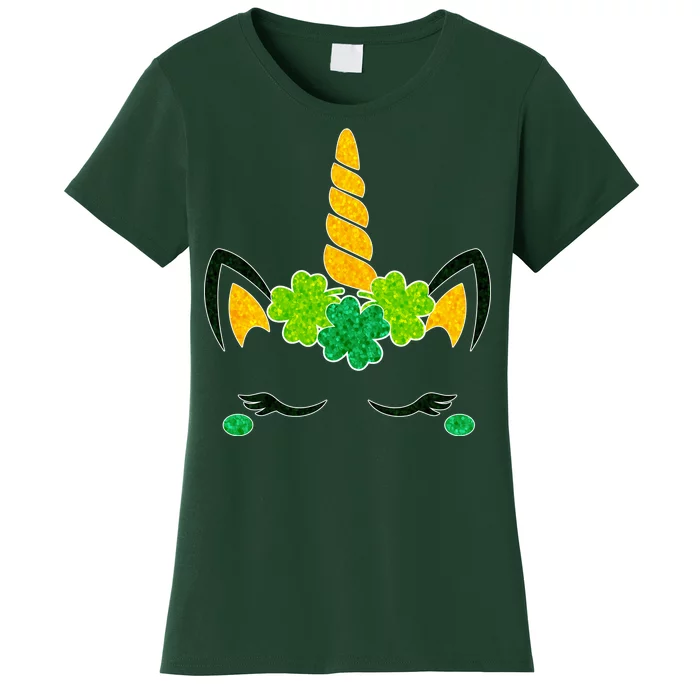 St Patrick's Day Lucky Unicorn Women's T-Shirt