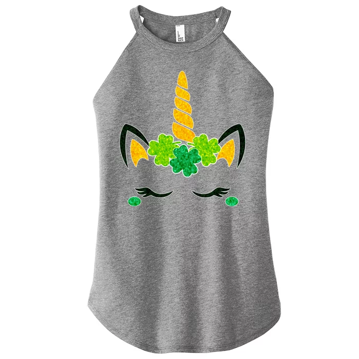 St Patrick's Day Lucky Unicorn Women’s Perfect Tri Rocker Tank