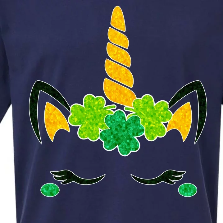 St Patrick's Day Lucky Unicorn Sueded Cloud Jersey T-Shirt