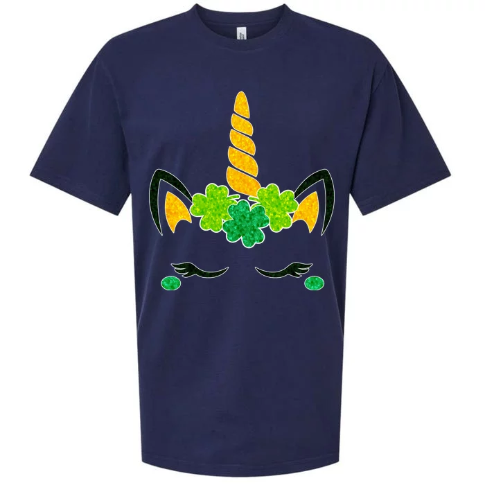 St Patrick's Day Lucky Unicorn Sueded Cloud Jersey T-Shirt