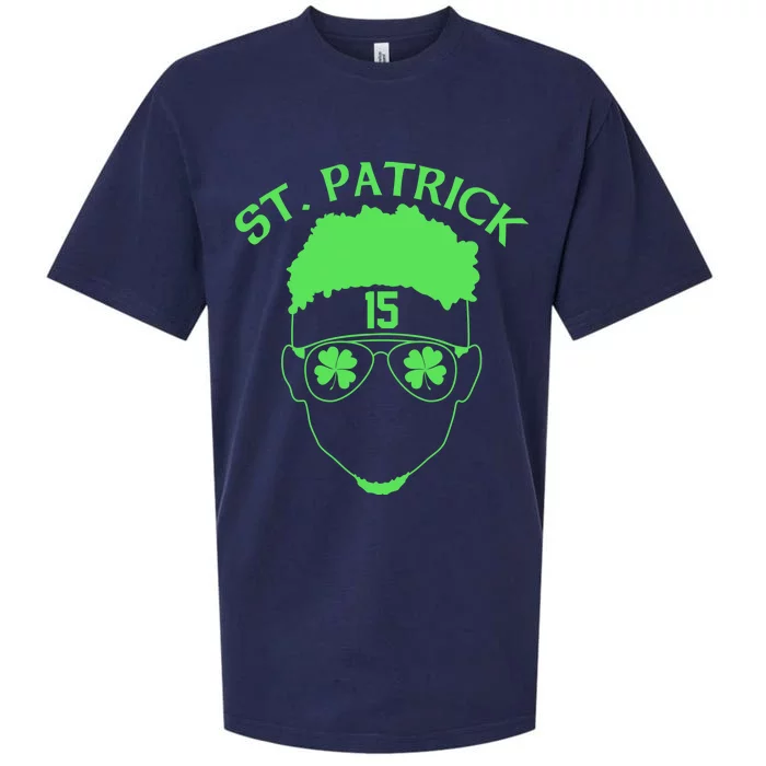 St Patricks Day Mahomes Sueded Cloud Jersey T-Shirt