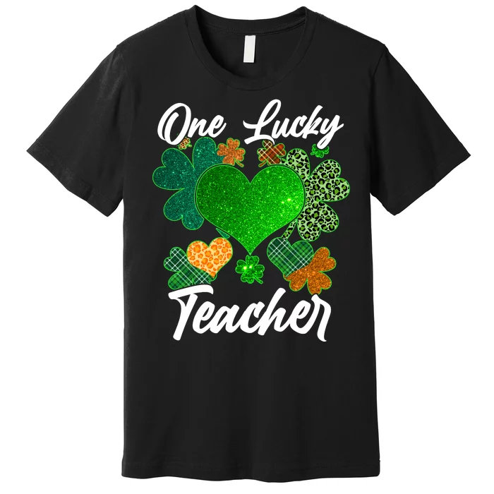 St Patrick's Day One Lucky Teacher Premium T-Shirt