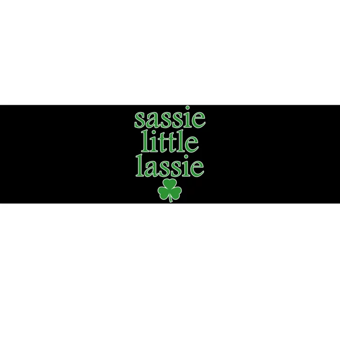 St Patrick's Day Sassie Little Lassie Bumper Sticker