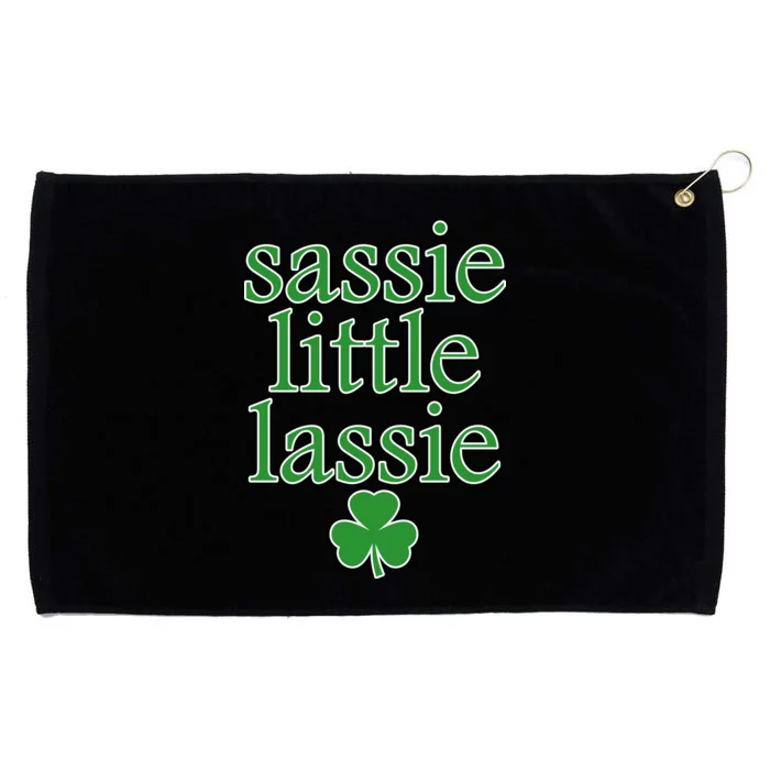 St Patrick's Day Sassie Little Lassie Grommeted Golf Towel