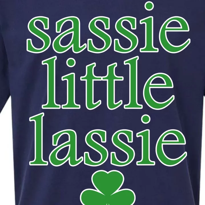 St Patrick's Day Sassie Little Lassie Sueded Cloud Jersey T-Shirt