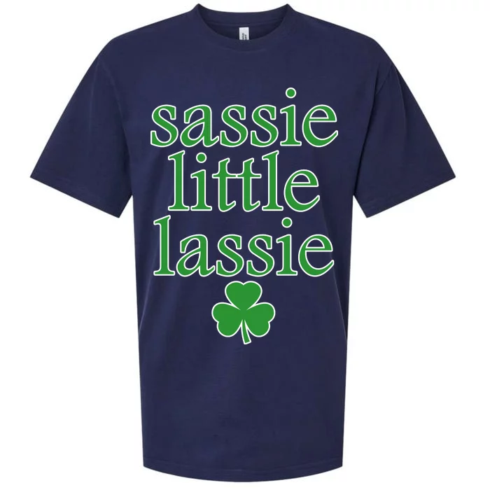 St Patrick's Day Sassie Little Lassie Sueded Cloud Jersey T-Shirt